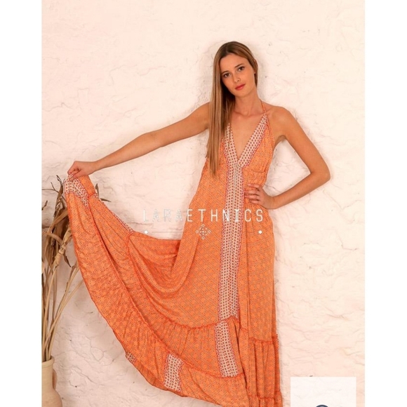 Laraethnics Open Back Long Dress Petal One Size - Picture 2 of 13